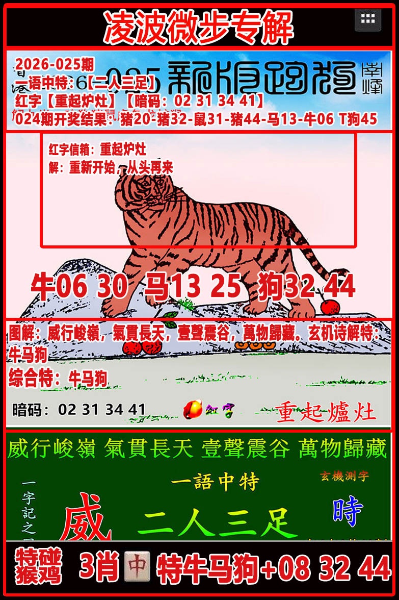 025期凌波微步专解跑狗[图]